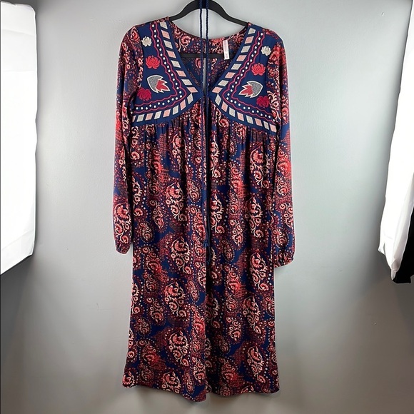 Embroidered Boho Dress Size S - Picture 2 of 9